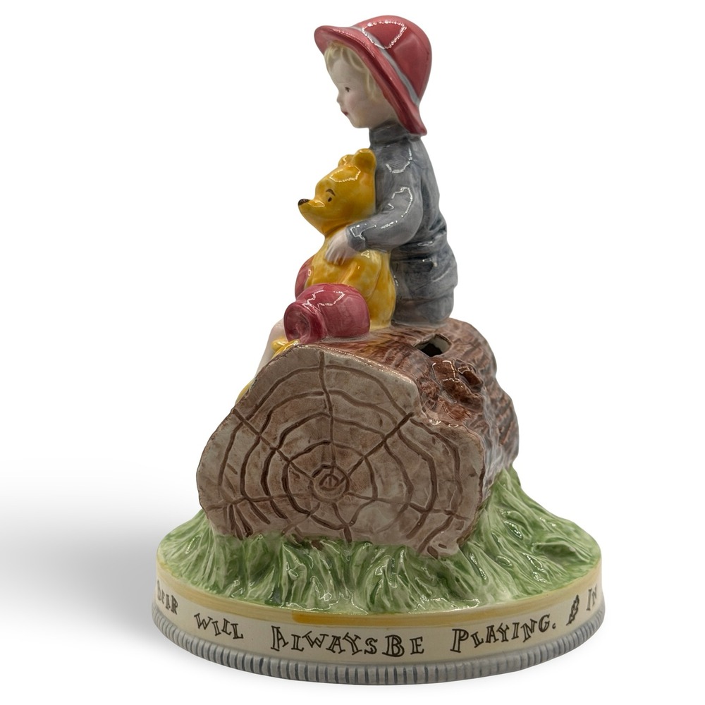 Vintage Disney‎ Charpente Christopher Robin Winnie the Pooh Ceramic Piggy Bank - Picture 7 of 8